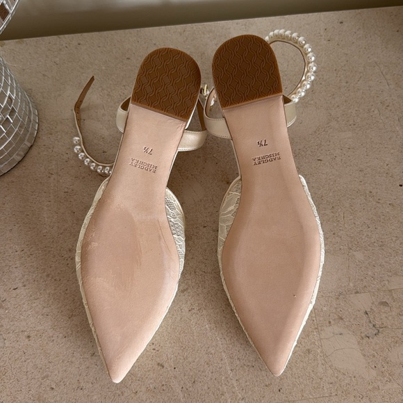 Badgley Mischka Fawn Mesh Pointed Toe Flat with Rhinestone - Picture 11 of 14